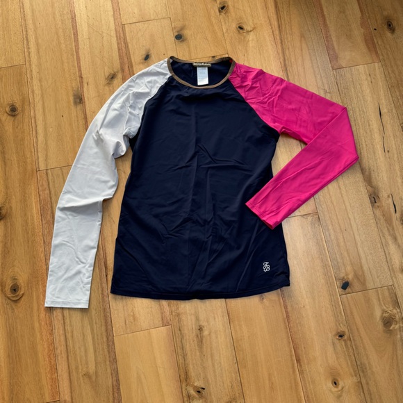 Tommy Bahama Other - Tommy Bahama Navy White, & Pink UV Shirt size Small‎